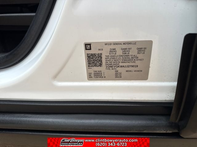 2018 Chevrolet Traverse LT Cloth w/1LT