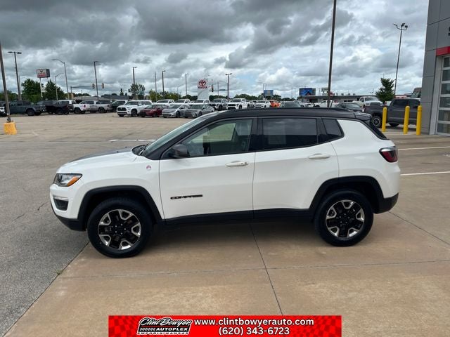 Used 2018 Jeep Compass Trailhawk with VIN 3C4NJDDB0JT223195 for sale in Emporia, KS