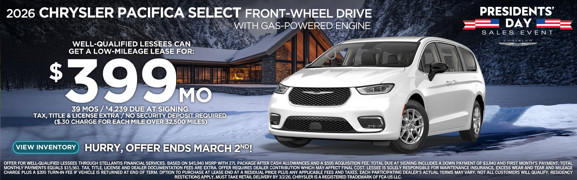 2026 Chrysler Pacifica Select