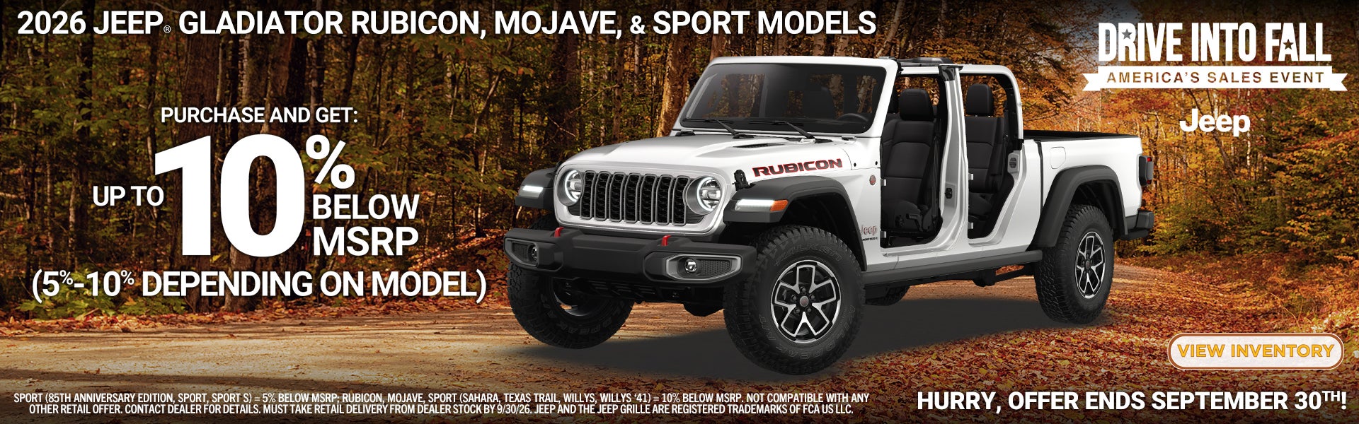 2026 JEEP GLADIATOR RUBICON 7 SPORT MODELS