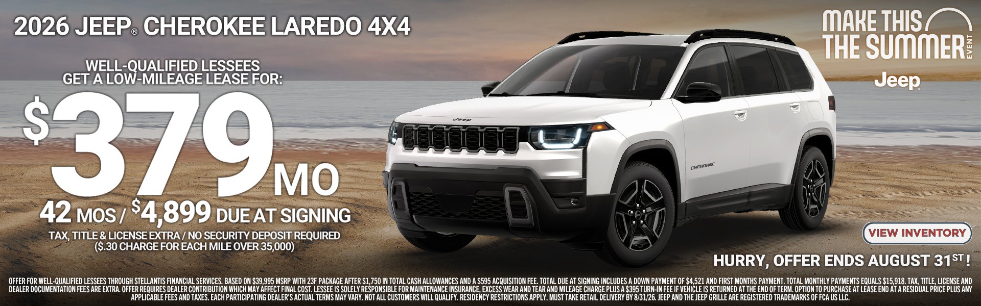 Cherokee laredo $379/42/$4899